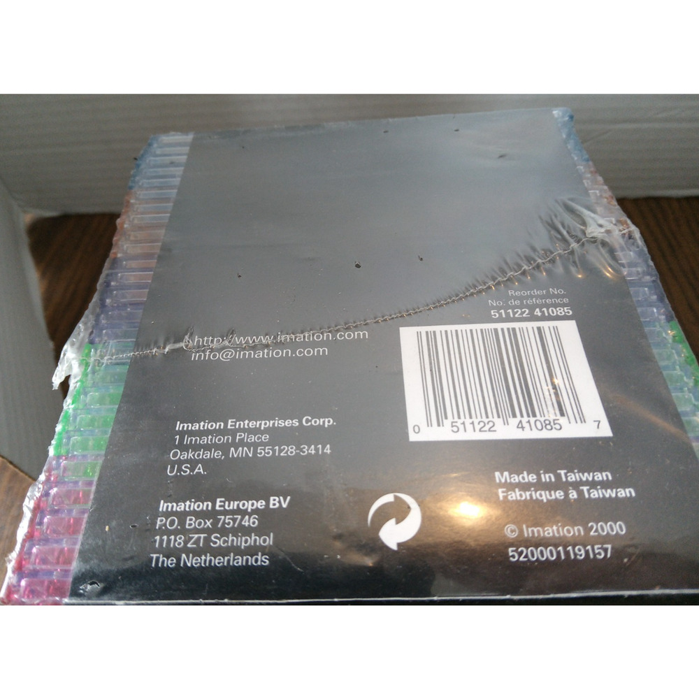 25 Pack Imation Jewel Tone Multi-Color Slim Design CD Storage Cases New Sealed - Picture 4 of 4